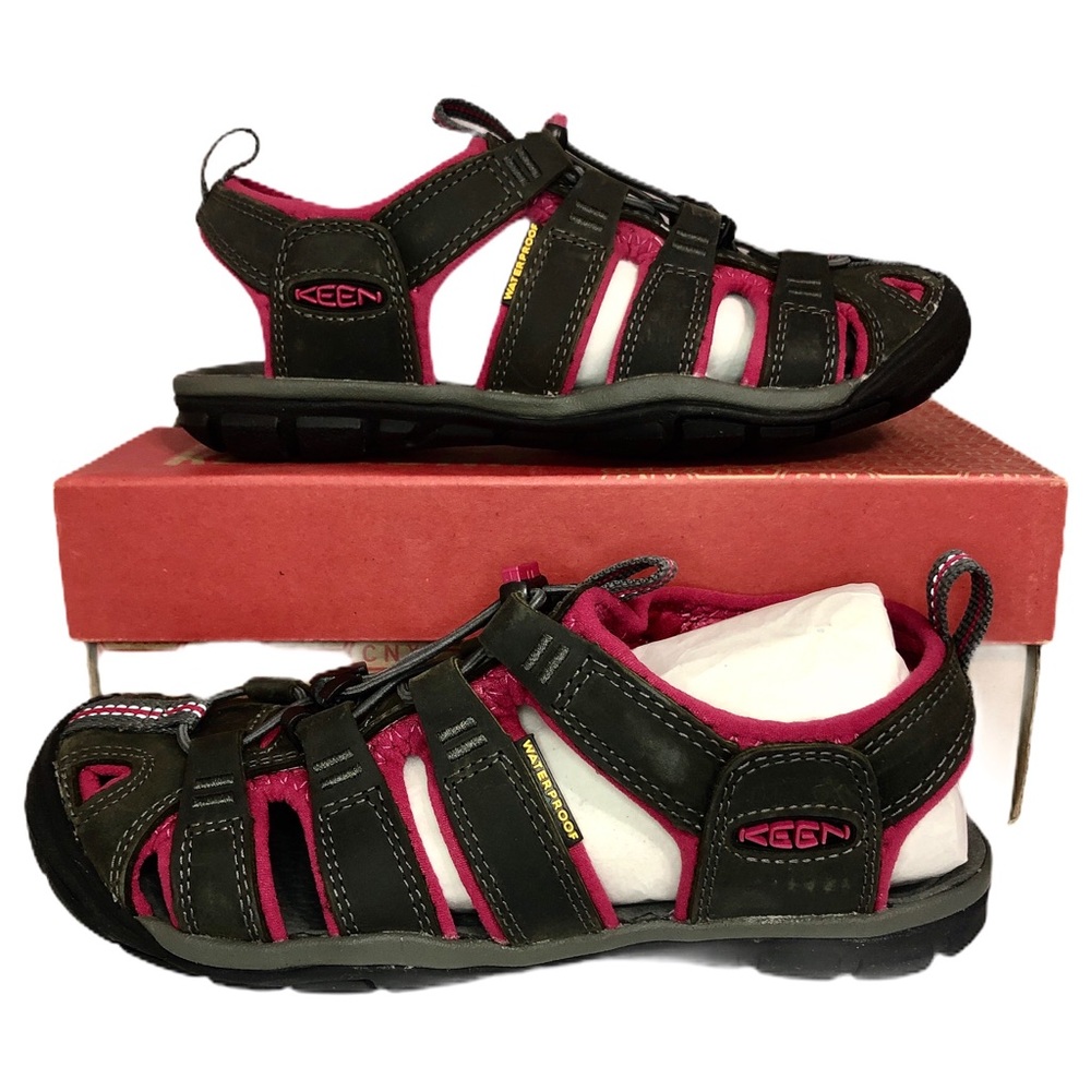 NWB Keen Clearwater CNX Leather Sandals Wmns Sz 5 - Picture 2 of 9